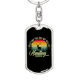 thumbnail image 5 of Wild Find You Hunter'S Keychain Stainless Steel or 18k Gold Dog Tag Keyring, 5 of 10