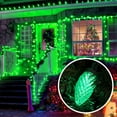 thumbnail image 3 of C9 Green Christmas Lights,14.4FT 25 LED Faceted String Light, Connectable 120V UL Certified Christmas Roof Light, Indoor Outdoor Xmas Tree Lights for Christmas Tree Party Patio Garden, 3 of 5