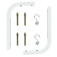 thumbnail image 1 of 2pcs Universal Projector Screen L-Bracket Wall Hanging Mount with Hook, 1 of 9
