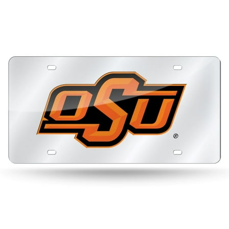 Oklahoma-St-Cowboy's Acrylic License Plate Laser Auto Tag