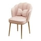 thumbnail image 5 of Silla de tocador para uso doméstico, silla de maquillaje con respaldo para salón, comedor, cafetería rosa, 5 of 9