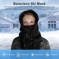 thumbnail image 2 of Gorro de invierno para hombre, mascarilla para clima frío, capucha de pasamontañas negra, pasamontañas para deportes al aire libre a prueba de viento brillar Electrónica, 2 of 5