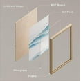 thumbnail image 4 of PixonSign Framed Canvas Print Wall Art Set - Watercolor Blue Mountain Range Landscape Art - Set of 3 Nature Wilderness Minimalist Wall Décor for Living Room, Bedroom - 12"x16"x3 Panels Natural, 4 of 5