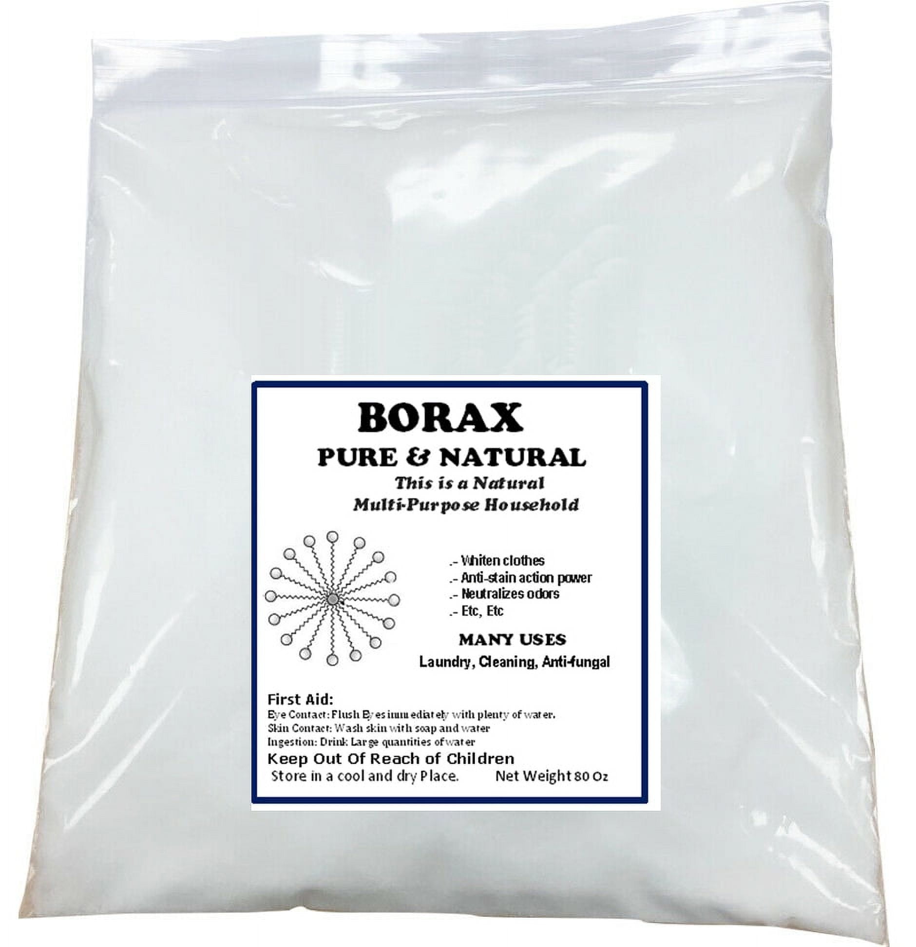 Myoc Borax Powder - 3.98 Oz, Borax Powder Bulk, Borax Powder for Laundry,  Borax Powder for Hand Cleaner & Soap, Borax Powder for Slime, Borax for