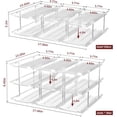 thumbnail image 2 of Vorfor Can Organizer for Pantry, 3 Sets 3 Tiers Can Storage Organizer Pantry for Fridge 36 Cans Rack Automatic Rolling Stackable Canned Food Organizer, 2 of 12