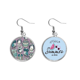 thumbnail image 1 of Flower Stripe Owl Pendientes de sandía verano lóbulo desgaste Unbranded M, 1 of 3