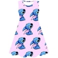 thumbnail image 2 of Vestidos de punto para niñas de Disney, ropa de punto de princesa para niños, estampado de punto de dibujos animados, moda de verano, vestido de punto para bebé de 1 a 10 años y 6 meses Gao Jinjia LED, 2 of 2