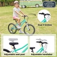 thumbnail image 3 of AVASTA Govet 20'' Kids Mountain Bike for 6-12 Years Old Boys Girls with Suspension Fork, 6 Speeds Drivetrain, Mint Green, 3 of 11
