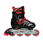 Epic Drift Adjustable Inline Roller Skates w/LED Light Up Wheels