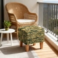 thumbnail image 2 of TSOVTHRID Forest Camo Hunting Print Ottoman Cover Square Stretch Ottoman Slipcover Thick Storage Footrest Stool Covers with Elastic Band Furniture Protector for Pets, 2 of 7
