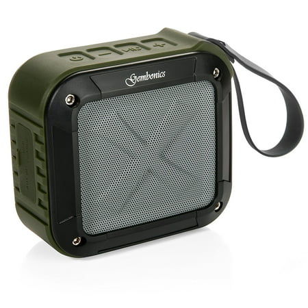 Wireless Bluetooth 4.1 Speaker by Gembonics, Best Shockproof Waterproof Shower Speakers with 10 Hour Rechargeable Battery Life, Powerful Audio Driver, Pairs with All Bluetooth Devices (Best Speaker Drivers In The World)