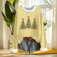 thumbnail image 4 of Womens Oversized Sweaters Christmas Sweatshirts with Faux Furry Trim Crew Neck Long Sleeve Pullover Holiday Tops (3XL, Khaki), 4 of 6