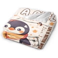 thumbnail image 6 of Penguin Blanket, Penguin Gifts for Baby Penguin Lovers, Just A Girl Who Loves Penguins Plush Quilt, Lightweight Soft Flannel Animals Throw for Bed Sofa Couch Travel Room Decor 30"X40" for Infant/Pet, 6 of 6