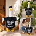 thumbnail image 2 of Aurorax Fall Winter Porch Goose Outfit 19 inch,Goose Clothes for Cement Goose Porch Goose 23"/17",Baseball All the Season Black Porch Goose Accessories for Garden Outdoor Lawn, 2 of 6