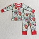 thumbnail image 1 of Venta al por mayor de pijamas de árbol de pastel de Feliz Navidad para niños, conjunto de manga larga azul para bebés, pantalones para niños, ropa de dormir para niños pequeños, ropa de dormir, 1 of 2