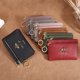 thumbnail image 1 of Monedero de piel auténtica con cremallera y diseño de abeja para mujer, llavero, minimonedero, 1 of 2