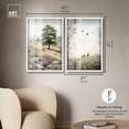 thumbnail image 5 of Blush Cloud Serenity Duo Shadowbox Print Vintage Wall Art by Art Remedy, White Frame, 20 x 30, 5 of 6