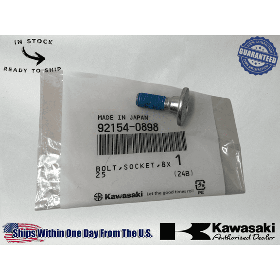 Kawasaki OEM Engine Lever Mounting Bolt For Kx250F  Kx450F  Klx450R 92154-0898