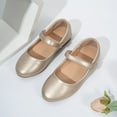 thumbnail image 2 of OSOLU Girls Dress Shoes Mary Jane Low Shoes Ballerinas Children Princess Shoes Wedding Shoes Flat Evening Shoes Party School Shoes For Weddings Birthday Parties Campus Classic Footwear, 5-6Years, 2 of 7