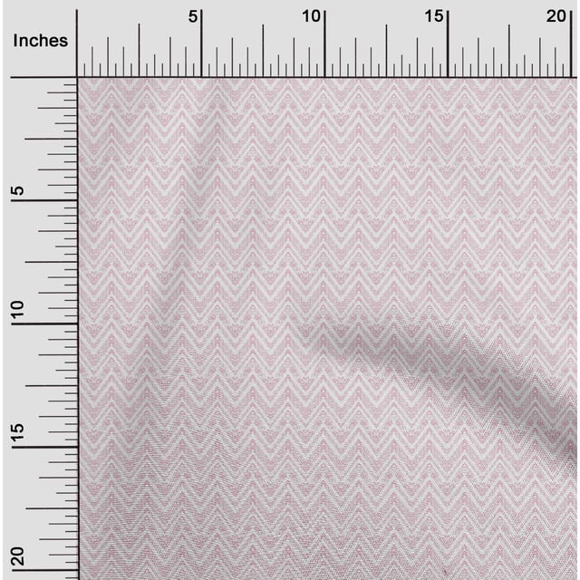 oneOone Viscose Chiffon Pink Fabric Chevron Geometric Craft Projects Decor Fabric Printed By The Yard 42 Inch Wide