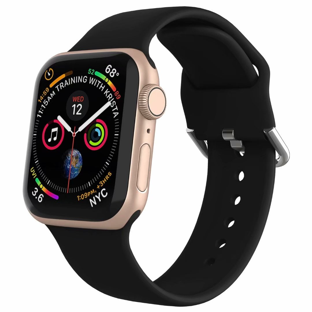 Adepoy - Adepoy Compatible with Apple Watch 38mm Band 40mm 42mm 44mm,Replacement Silicone