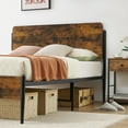 thumbnail image 3 of Soonbuy Full/Queen Metal Bed Frame, Wooden Headboard and Footboard,Rustic, 3 of 8