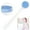 Blue, variant on GIXUSIL Silicone Back Scrubber for Shower, Gray Back Washer Brush Long Handle with Soft Bristles, Bath Body Shower Exfoliator Brush for Men and Women, BPA Free, Non-Slip