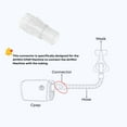 thumbnail image 3 of Nispira CPAP Airmini Tube Adapter Universal for Resmed Airmini Machine Tubing Hose Mask Connector Travel Size 2 Packs, 3 of 8