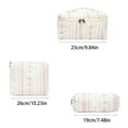 thumbnail image 2 of Floral Travel Organizer Vertical Pouch Set for Girls Toiletry Storage - Three Piece Cosmetic Bag for Organizing, 2 of 2