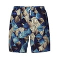 thumbnail image 5 of Rocae Abstract Blue Squares for Men's Swim Trunks Quick Dry With Two Side Pockets and One Lined Patch PocketLarge, 5 of 9