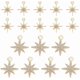 thumbnail image 1 of 17 piezas de dijes de latón chapado en oro con circonitas, colgantes de estrella del norte con diamantes de imitación., 1 of 5