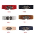 thumbnail image 3 of Ceinture Grand pour Femmes Mode Élastique Extensible Ceinture Élastique à Boucle Ceinture Femmes Ceinture Élastique Ceinture Robe Vintage Ajustée Serrée Décor Ajouré, 3 of 8