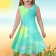 thumbnail image 2 of Robes de Printemps pour Filles, Robes Trapèze pour Fille, Robe Sans Manches Teinture sur Nœuds, Robe de Princesse pour Fille, Tout-Petit, 2 of 5