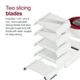 thumbnail image 6 of Zyliss 4-in-1 Slicer Grater - Stainless Steel Vegetable Cutter, Adjustable and Collapsible with Non-Slip Grip White, 6 of 7