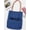 RedAndBlue-Hello, variant on Canvas Tote Bag for Women Casual Print Handbag Big Capacity Shoulder Bag,Multicolored