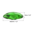 thumbnail image 2 of Unique Bargains 30mm Flat Back Round Acrylic Rhinestones, 50 Pack Plastic Circle Gems for Jewelry Making Costume, Green, 2 of 6