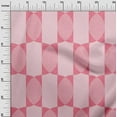 thumbnail image 3 of oneOone Velvet Pink Fabric Geometric Allover Shape Craft Projects Decor Fabric Printed By The Yard 58 Inch Wide, 3 of 4