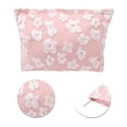 thumbnail image 4 of Bolsas de maquillaje de flores 3D con cordón únicas para vacaciones y viajes de negocios, color rosa de poliéster, 4 of 5
