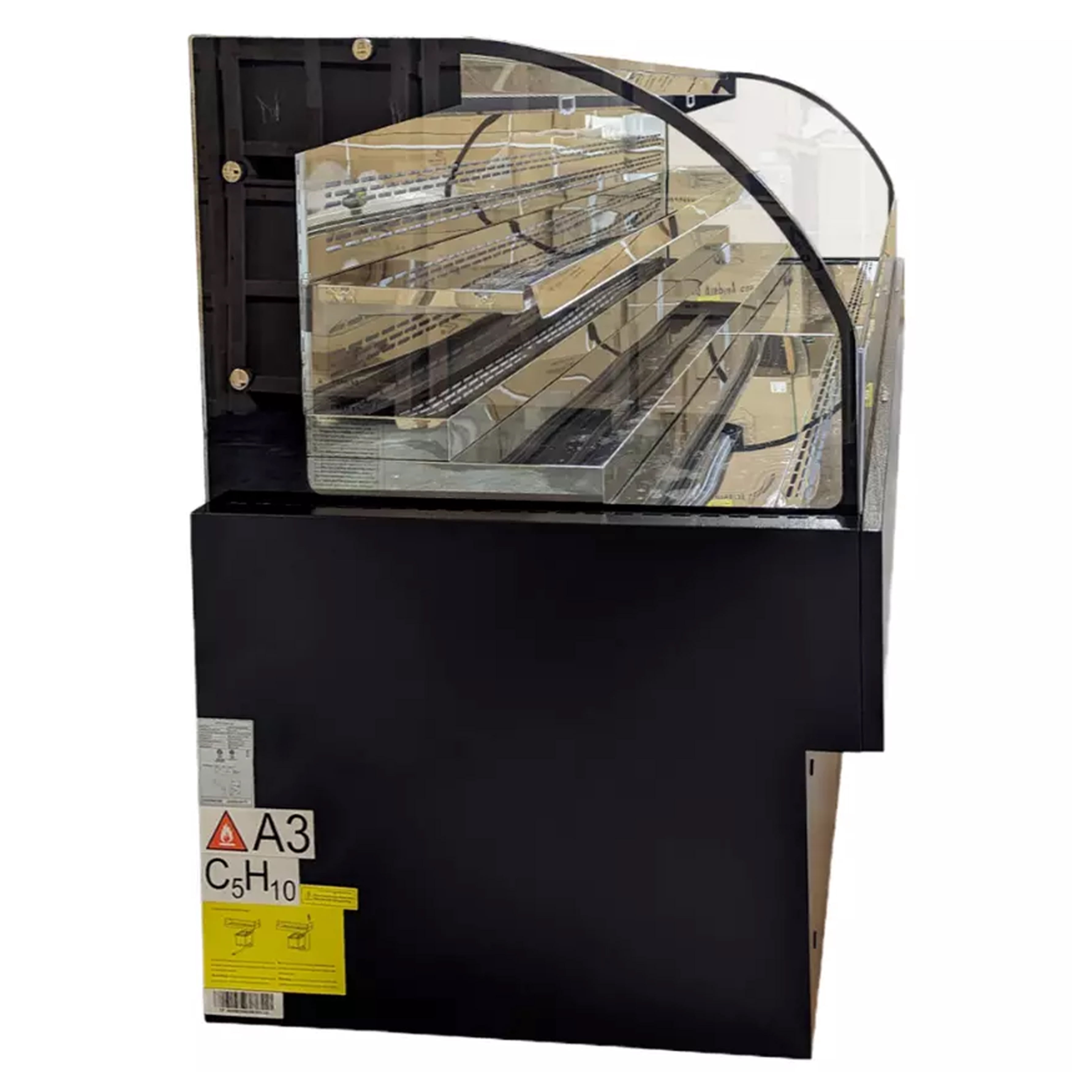 NSF 72 in. Commercial Refrigerated Open Air Cooler Display Case 20.2 Cu.Ft. Grab & Go Merchandiser ETL