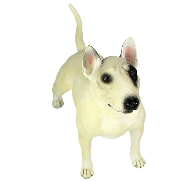 SHISUYAN Bull Terrier Model Standing Dog Model Simulation Bull Terrier Dog Model Fake Puppy Model