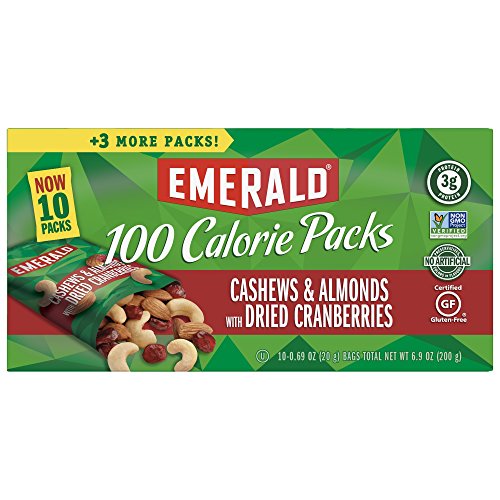 Emerald Nuts, Cashews and Almonds With Dried Cranberries, 100 Calorie