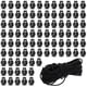 thumbnail image 1 of Ounissouiy Cuerda de cordón de nailon de plástico, cordón elástico, cerraduras, cuentas de Clip, forma de bola redonda ligera, botón de Artesanía, 1 of 6