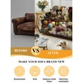thumbnail image 5 of Easter Couch Cover, Spring Watercolor Eggs Flowers Leaf Plant Sofa Cover Blanket for 1 Seat Cushion, Sectional Sofa Slipcover Furniture Protector for Living Room Bedroom 71''x91'', 5 of 9