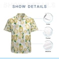 thumbnail image 7 of High Quality Hawaiian Shirts for Men Short Sleeve Aloha Beach Shirt Floral Summer Casual Button Down Shirts Blouses FDTAF5, 7 of 7