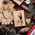 thumbnail image 4 of 50pcs Wooden Hearts Paintable Wood Cutouts Unfinished Wood Heart Crafts Hanging Pendants with Ropes, 4 of 4