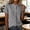 Gray, variant on Button Down Blouses for Women Rolled Cuffed Short Sleeve Mandarin Collar Shirts Business Casual Summer Loose Tops