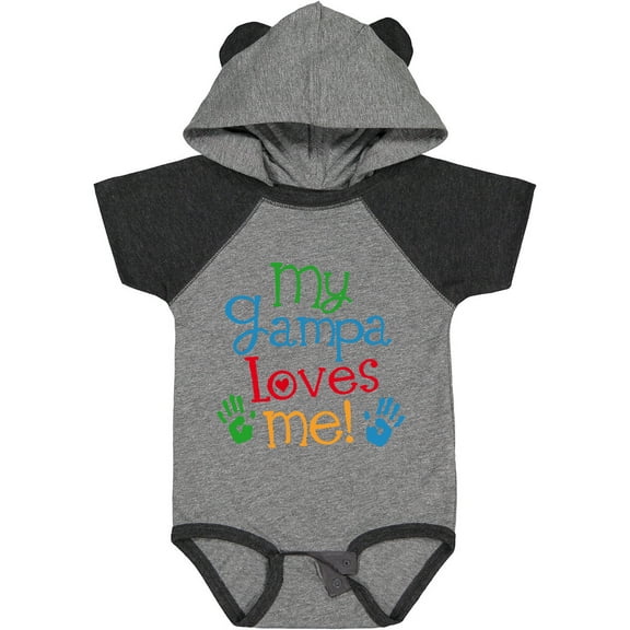 Inktastic My Gampa Loves Me Boys Girls Boys or Girls Baby Bodysuit