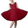 thumbnail image 4 of Bwiyojiz Robe Formelle pour Enfants Tailles 100-150 Sans Manches en Mousseline Princesse, 4 of 4