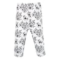 thumbnail image 3 of Hudson Baby Girl Cotton Pants and Leggings, Black Toile Pink Bows, Preemie, 3 of 6
