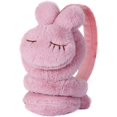 thumbnail image 1 of Cache-oreilles d'Hiver pour Femmes Mignons Rabbit Cache-Oreilles Bandeaux Chauds d'Hiver Chauffe-Oreilles Extérieur (Rose Foncé), 1 of 7